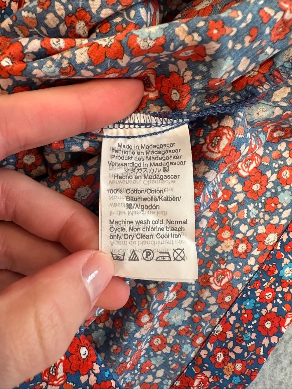 J. Crew Red Floral Sleeveless Top